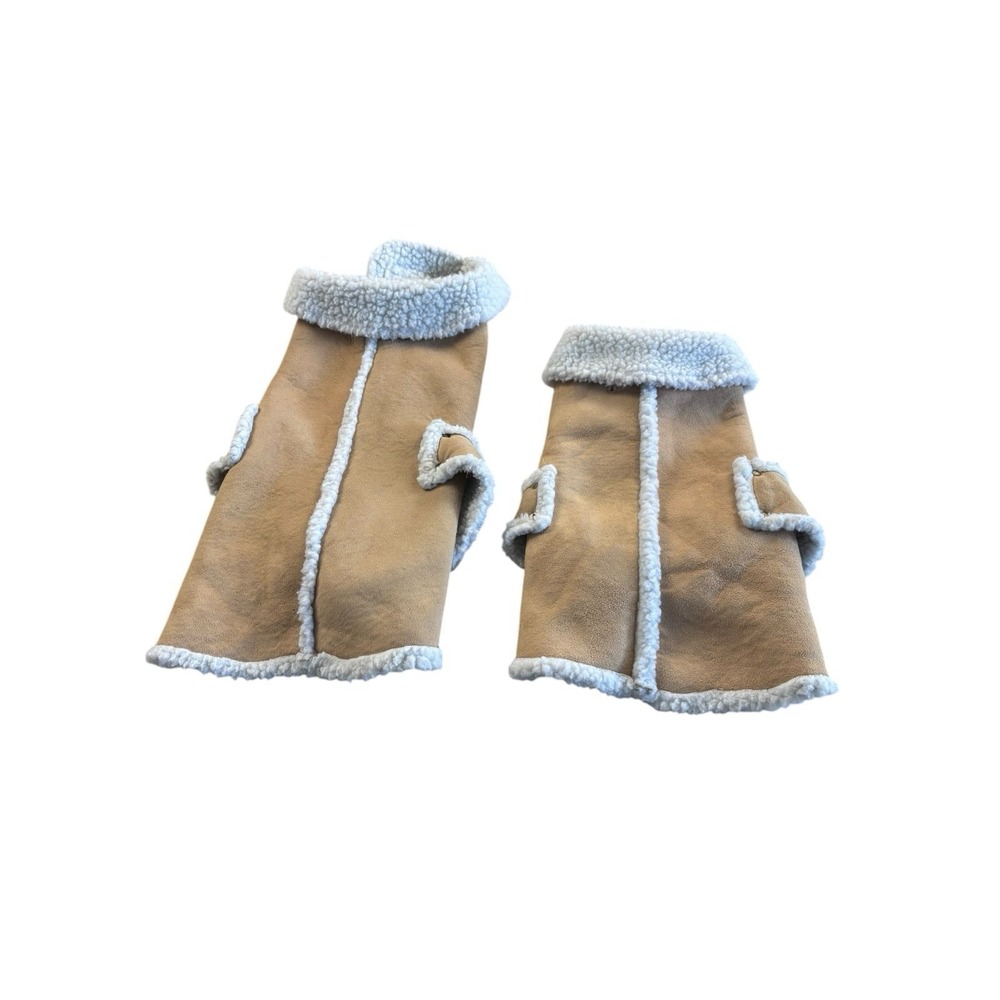 Dog Sherpa Poncho Cape‎ Bundle 2pc Reversible Cozy Pet Jacket